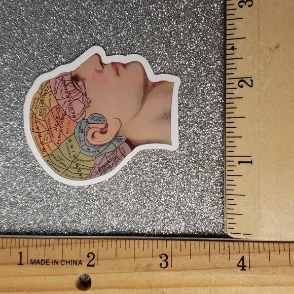 ART Gothic WATERPOOF Sticker Brain - Picture 2 of 8